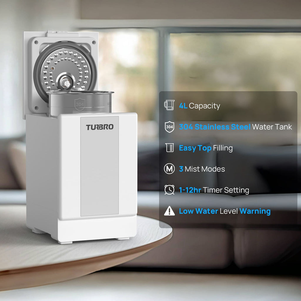 Greenland 4L Stainless Steel Steam Warm Mist Humidifier