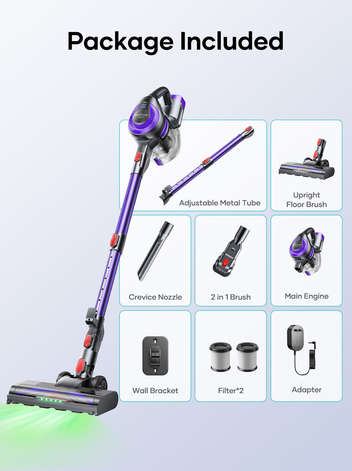 Honiture Y10 Cordless Stick Vacuum